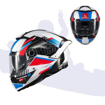 CASCO MT THUNDER 4 SV LUMINENCE A7 BRILLO