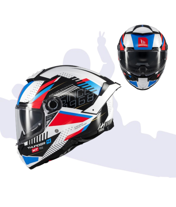 CASCO MT THUNDER 4 SV LUMINENCE A7 BRILLO