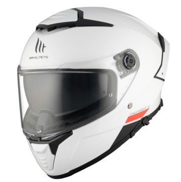 CASCO MT THUNDER 4 SV SOLID A0 BLANCO PERLA BRILLO
