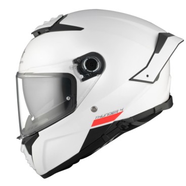 CASCO MT THUNDER 4 SV SOLID A0 BLANCO PERLA BRILLO