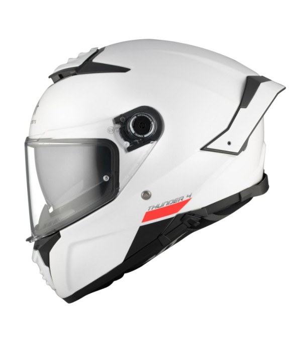 CASCO MT THUNDER 4 SV SOLID A0 BLANCO PERLA BRILLO
