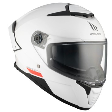 CASCO MT THUNDER 4 SV SOLID A0 BLANCO PERLA BRILLO