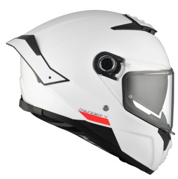 CASCO MT THUNDER 4 SV SOLID A0 BLANCO PERLA BRILLO