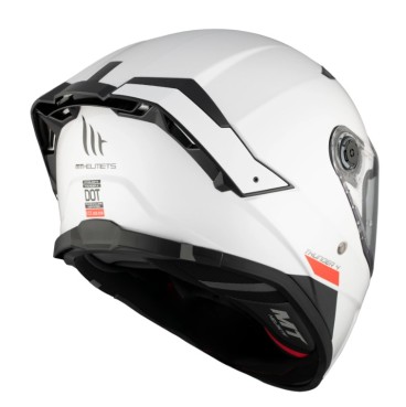 CASCO MT THUNDER 4 SV SOLID A0 BLANCO PERLA BRILLO