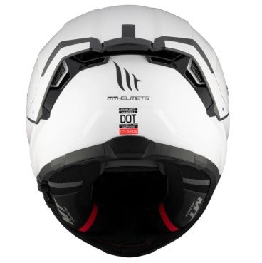 CASCO MT THUNDER 4 SV SOLID A0 BLANCO PERLA BRILLO