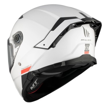 CASCO MT THUNDER 4 SV SOLID A0 BLANCO PERLA BRILLO