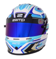 Casco Zamp RZ 42 CMR Youth Graphic Blanco/Azul Casco Zamp RZ 42 CMR Youth Graphic Blanco/Azul
