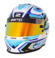 Casco Zamp RZ 42 CMR Youth Graphic Blanco/Azul Casco Zamp RZ 42 CMR Youth Graphic Blanco/Azul