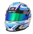 Casco Zamp RZ 42 CMR Youth Graphic Blanco/Azul Casco Zamp RZ 42 CMR Youth Graphic Blanco/Azul