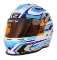 Casco Zamp RZ 42 CMR Youth Graphic Blanco/Azul Casco Zamp RZ 42 CMR Youth Graphic Blanco/Azul