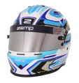 Casco Zamp RZ 42 CMR Youth Graphic Blanco/Azul Casco Zamp RZ 42 CMR Youth Graphic Blanco/Azul