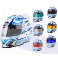 Casco Zamp RZ 42 CMR Youth Graphic Blanco/Azul Casco Zamp RZ 42 CMR Youth Graphic Blanco/Azul