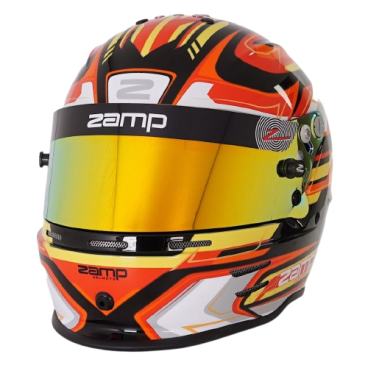 Casco Zamp RZ-42 CMR Youth Graphic Negro/Rojo para Karting | Team Martin Kart