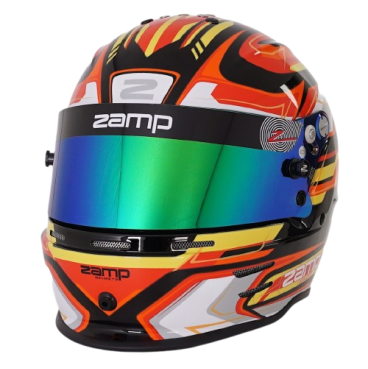 Casco Zamp RZ-42 CMR Youth Graphic Negro/Rojo para Karting | Team Martin Kart