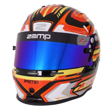 Casco Zamp RZ-42 CMR Youth Graphic Negro/Rojo para Karting | Team Martin Kart