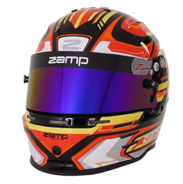 Casco Zamp RZ-42 CMR Youth Graphic Negro/Rojo para Karting | Team Martin Kart