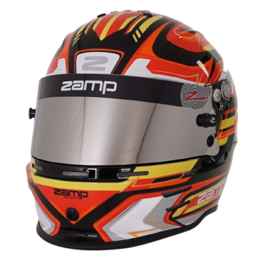Casco Zamp RZ-42 CMR Youth Graphic Negro/Rojo para Karting | Team Martin Kart
