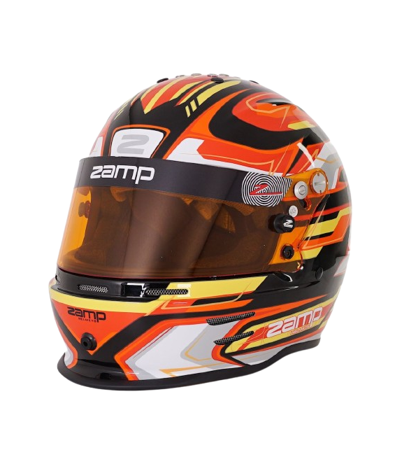 Casco Zamp RZ 42 CMR Youth Graphic Negro/Rojo