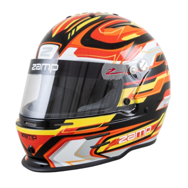 Casco Zamp RZ-42 CMR Youth Graphic Negro/Rojo para Karting | Team Martin Kart