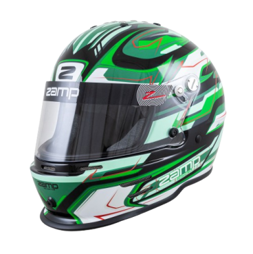 Casco Zamp RZ 42 CMR Youth Graphic Negro/Verde