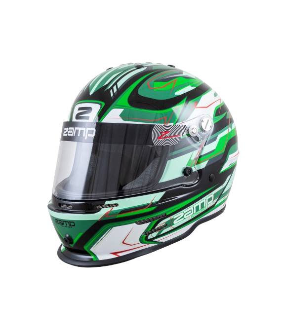Casco Zamp RZ 42 CMR Youth Graphic Negro/Verde