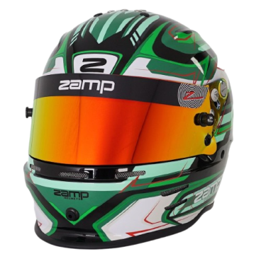 Casco Zamp RZ 42 CMR Youth Graphic Negro/Verde