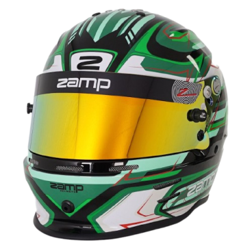 Casco Zamp RZ 42 CMR Youth Graphic Negro/Verde