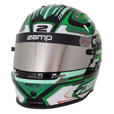 Casco Zamp RZ 42 CMR Youth Graphic Negro/Verde