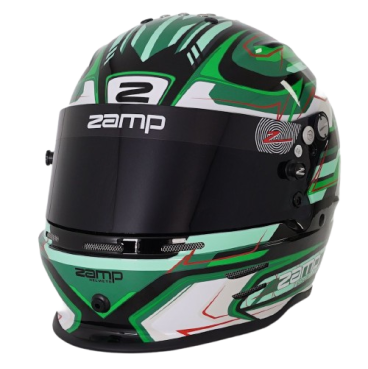 Casco Zamp RZ 42 CMR Youth Graphic Negro/Verde