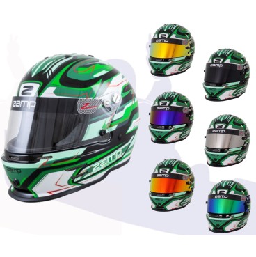 Casco Zamp RZ 42 CMR Youth Graphic Negro/Verde