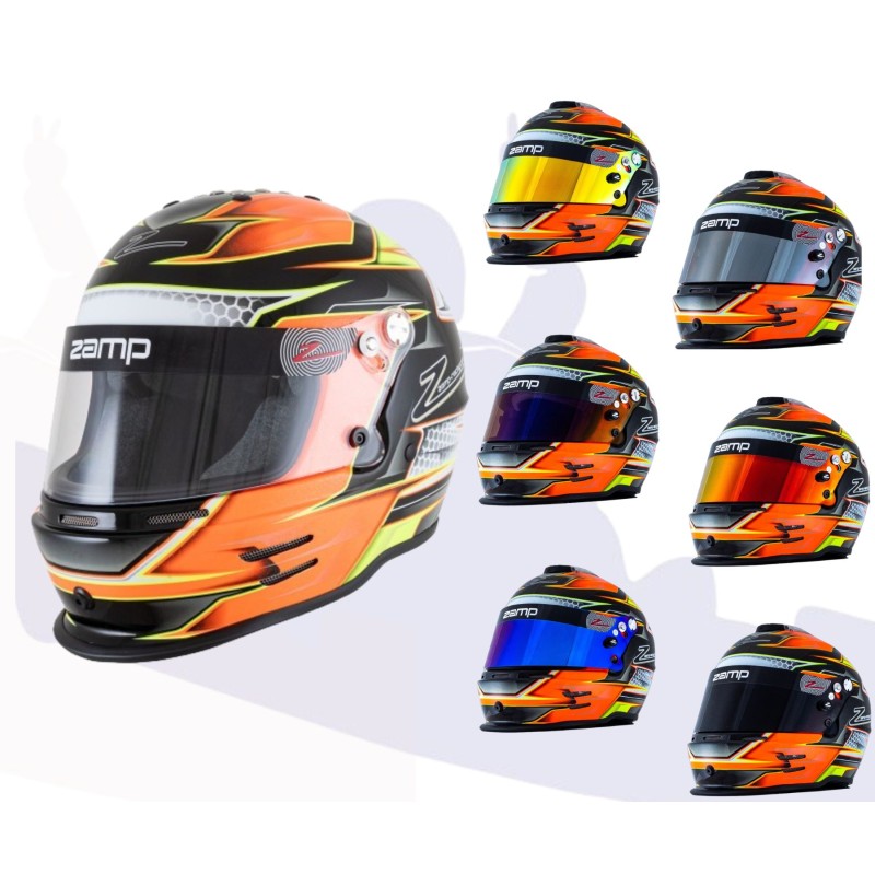 Casco Zamp RZ 42 CMR Youth Graphic Naranja/Amarillo Casco Zamp RZ 42 CMR Youth Graphic Naranja/Amarillo
