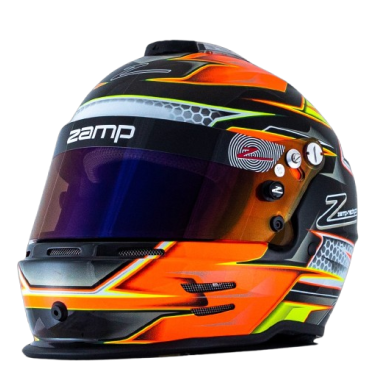Casco Zamp RZ 42 CMR Youth Graphic Naranja/Amarillo