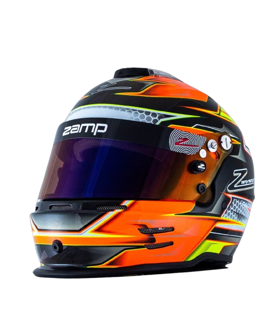 Casco Zamp RZ 42 CMR Youth Graphic Naranja/Amarillo