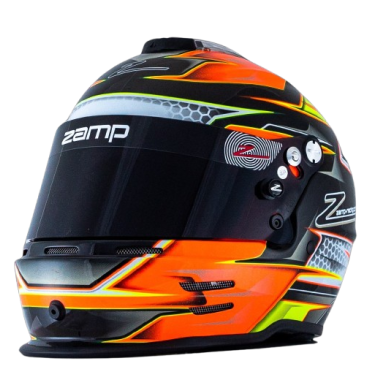 Casco Zamp RZ-42 CMR Youth Graphic Naranja/Amarillo para Karting | Team Martin Kart