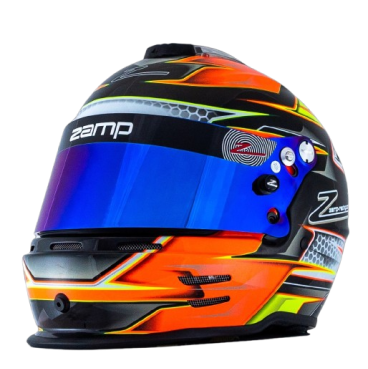 Casco Zamp RZ-42 CMR Youth Graphic Naranja/Amarillo para Karting | Team Martin Kart