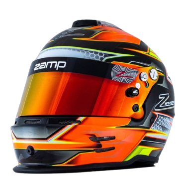 Casco Zamp RZ-42 CMR Youth Graphic Naranja/Amarillo para Karting | Team Martin Kart