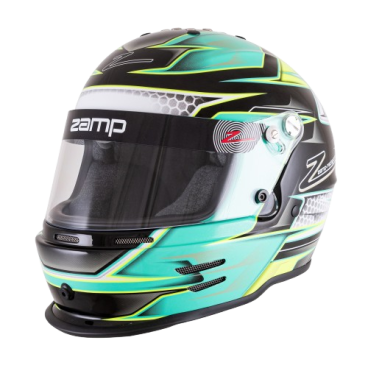 Casco Zamp RZ 42 CMR Youth Graphic Verde/Plata