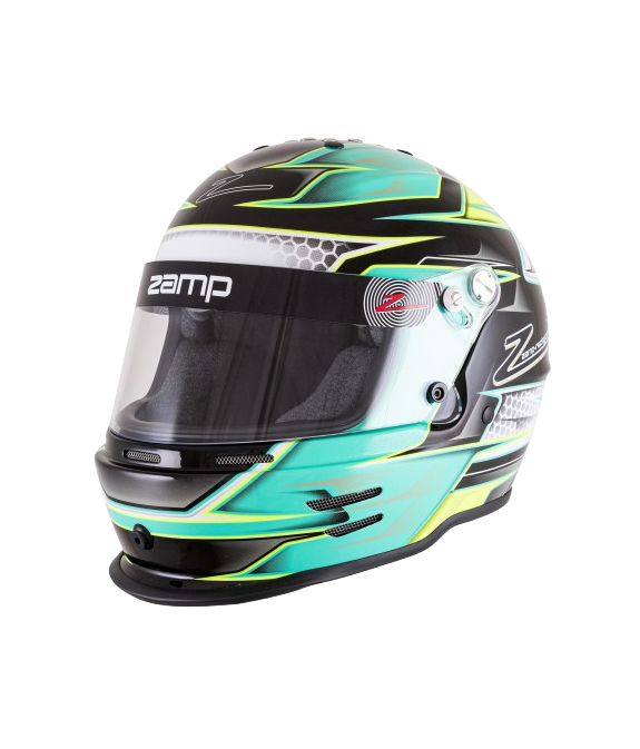 Casco Zamp RZ 42 CMR Youth Graphic Verde/Plata