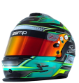 Casco Zamp RZ 42 CMR Youth Graphic Verde/Plata Casco Zamp RZ 42 CMR Youth Graphic Verde/Plata
