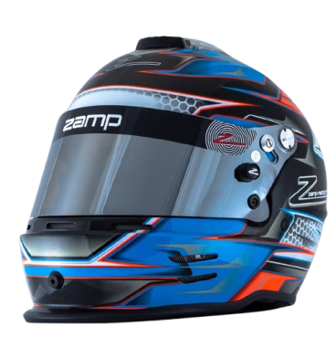 Casco Zamp RZ-42 CMR Youth Graphic Naranja/Azul para Karting | Team Martin Kart
