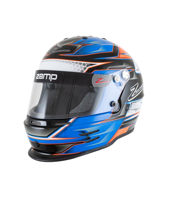 Casco Zamp RZ 42 CMR Youth Graphic Naranja/Azul