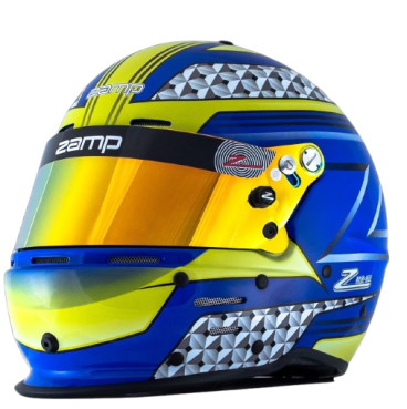 Casco Zamp RZ 62 SA2020 Azul/Verde | Compra en Team Martin Kart