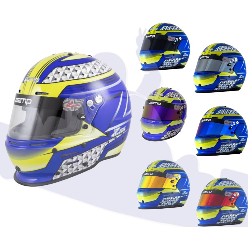 Casco Zamp RZ 62 SA2020 Azul/Verde