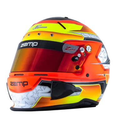 Casco Zamp RZ 70E SA2020 Naranja/Amarillo | Compra en Team Martin Kart