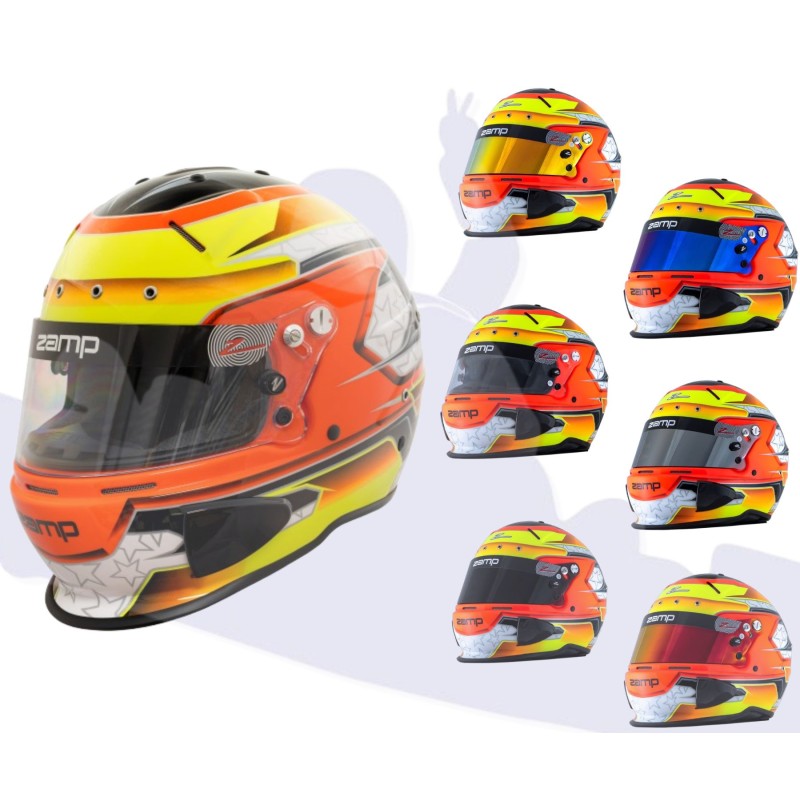 Casco Zamp RZ 70E SA2020 Switch Naranja/Amarillo Casco Zamp RZ 70E SA2020 Switch Naranja/Amarillo