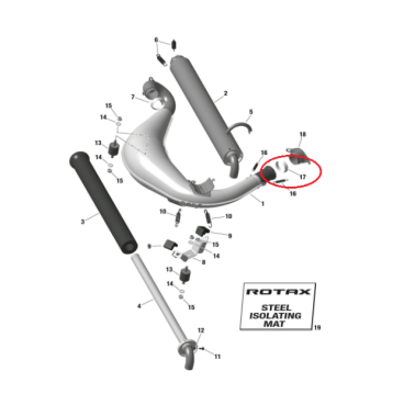 Junta Escape Rotax Max/DD2