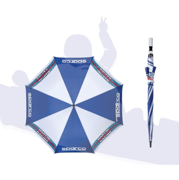 Paraguas Azul Sparco Martini Racing | Calidad Premium Paddock