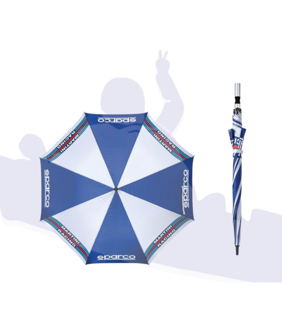 Paraguas Azul Sparco Martini Racing | Calidad Premium Paddock