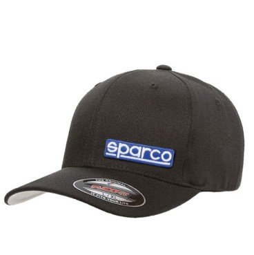 Gorra Sparco Flexfit Azul | Ajuste Elástico Motorsport