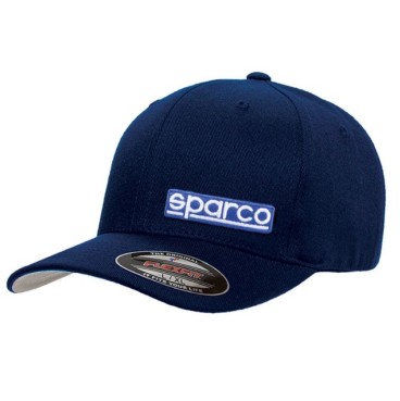 Gorra Sparco Flexfit Azul | Ajuste Elástico Motorsport